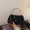 Bolso de Noche con Adorno de Pedrería de Lujo Ligero para Mujer 2026 Nuevo Bolso de Mano Plegado Transfronterizo Bolso de Diseño de Nicho de Gama Alta