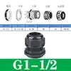 Conector impermeável de nylon poroso para cabo M20/PG16 conector de plástico Cabeça Grande selada para cabo trava fixa porca de fixação