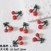 Lindo Colgante de Aleación Roja Serie Fruta Cereza Material para Joyería de Collar Pulsera Hecha a Mano DIY