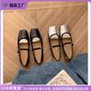 Zapatos de Mujer de Huizhou Estilo Celebridad de Internet 2025 Primavera y Verano Zapatos Mary Jane de Punta Cuadrada para Uso en Exteriores, Zapatos Planos de Correa Única de Color Sólido para Mujer