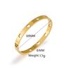 Pulseras de Acero Inoxidable Huecas de Amor Transfronterizo Europeo y Americano para Mujer, Pulseras Simples Electrochapadas de Alta Gama, Joyería para Hombre, Venta al por Mayor de Fabricantes