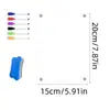 Tablero de Dibujo Magnético Acrílico Transparente 3D Tridimensional para Notas de Refrigerador Mensajes Manuscritos Plan Mensual y Semanal Borrable