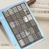 Placa de Transferencia para Uñas Estampado Encaje Estampado Leopardo Cuadros Corazón Lujo Estilo Chino Patrón Plantilla Herramienta de Sello para Uñas