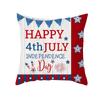 Funda de Almohada Día de la Independencia Americana Shopee Estampado Piel de Melocotón Funda de Almohada para Sofá de Sala de Estar en Casa Funda de Cojín Transfronteriza