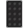 Molde de silicona semicircular para pastel de 15 piezas, molde esférico para chocolate, molde para hielo, herramienta para hornear DIY, molde de silicona