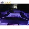 Taburete luminoso de hormigón decorativo, diseño recomendado, resistente a las manchas, hermoso taburete hueco de cemento luminoso, personalización de árbol, piscina y parterre de flores.