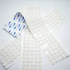 Almohadillas de fieltro blanco para pies, Almohadillas redondas esmeriladas antideslizantes para pies, Silenciador de chasis blanco, Espuma amortiguadora que absorbe impactos