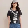 Camiseta Emagrecedora|2026 Verão Novo Macia Mousse Algodão Bambu Emagrecedora Gola Redonda Manga Curta Branca Camiseta Top para Mulheres