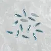 Azul Lago Raso Forma Especial Diamante Losango Olho de Cavalo Gota d'Água Coração Unha Vidro K9 Joia de Unha Atacado