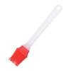 Pincel de óleo de silicone tamanho pequeno com cerdas divididas sem fiapos pincel para tempero de churrasco pincel de óleo para assar em alta temperatura cabo de plástico pincel de churrasco