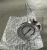 Termômetro de Óleo Tipo Sonda Termômetro de Frigideira Medidor de Temperatura de Óleo Aço Inoxidável Mecânico Resistente a Altas Temperaturas Termômetro de Fritura