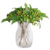 Origem fonte americano tiro adereços falso mirtilo ramo fruta decoração de mesa simulação único Happy Berry