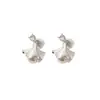 Pendientes de Borla con Hojas de Ginkgo, Perlas de Imitación, Circonitas Dulces y Aguja de Plata, Pendientes de Moda Únicos, de Nicho, Elegantes y de Alta Gama para Mujer