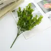 Planta artificial planta verde bonsái partición accesorios de arreglo floral decorativos plástico pasto falso hojas de planta acuática hojas persas eucalipto