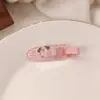 Par de Pinzas para el Cabello sin Costuras de Niña con Lazo Estampado Accesorios para el Cabello de Dibujos Animados Lindos para Mujeres Flequillo Lateral Cabello Roto