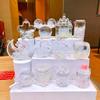 Cuentas de burbujas transparentes rellenas de aceite blanco luminoso botella de arena movediza creativa adornos de cristal de escritorio acrílico llavero colgante
