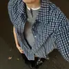 Fornecimento Direto da Fábrica Camisa Xadrez Retro Americana de Manga Curta para Homens e Mulheres, Top Casual de Verão de Alta Qualidade