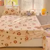Juego de Sábanas de Terciopelo de Leche Invierno Clase A Pieza Única 180x200 Espesado Suave Terciopelo de Coral Dormitorio Persona Sola Funda de Almohada Juego de Tres Piezas