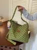 Bolso de lunares de gran capacidad para mujer, nuevo y moderno 2026, bolso de hombro versátil, adecuado para estudiantes universitarios y bolso de compras versátil