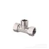 Acero Inoxidable 304 Unión de Cinta Interna y Externa Engrosada de 4 Puntos Codo de Tres Vías para Tubería de Gas Calentador de Agua Accesorios para Junta de Tubería de Agua