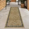 Tapete retrô transfronteiriço, de falso cashmere, lavável - fácil de cuidar, adequado para corredores, casas, quartos e como tapete de cabeceira; durável e resistente a manchas