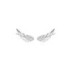 Aretes de Plata Esterlina S925 Femeninos Alas de Ángel Clip para Oreja Lujo Accesible Diseño Nicho Alas Gancho para Oreja Aretes Estilo Hada Elegantes