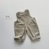 Macacão Japonês Retro Versátil da Moda Estilo Coreano para Meninos e Meninas, Macacão de Algodão Soltinho para Crianças para Primavera e Outono