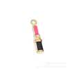 Série Rosa Vermelho Misto Acessórios de Joias com Esmalte em Liga para Pulseira DIY Colar Corrente de Celular Pingente de Chaveiro