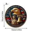Dia da Independência 250º Aniversário dos Estados Unidos Porta-Copos de Café de Acrílico Porta-Copos de Chá Isolados Conjunto de Porta-Copos Antiderrapantes