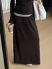 Uma Colherada de Doçura [Dela] Conjunto Casual de Tricô com Capuz 2026 Outono Manga Longa Solto Emagrecedor Conjunto 67013