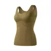 7A Cashmere para Mudas Sem Costura Colete Quente Com Copo Fixo Aquecimento Forrado com Fleece Espessado Para Usar por Baixo Para Usar por Cima Colete Base