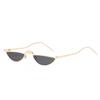 Jamie 3464 Gafas Peculiares Estilo Europeo y Americano Gafas de Sol de Media Montura Moda Tendencia Influencer Estilo Callejero Gafas de Sol de Metal