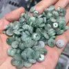 Jadeíta Birmana Antigua al por Mayor con Patrones de Flores, Piezas Sueltas para Pulseras y Colgantes de Coche, Jadeíta como Hielo con Patrones de Flores