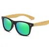 Gafas de Sol Retro de Madera de Bambú con Patas Transfronterizas Europeas y Americanas Ecológicas Gafas Polarizadas Gafas de Sol de Madera de Bambú Lentes Polarizadas de Colores 1