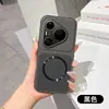 Adequado para Huawei P90PRO, capa de telefone magnética com padrão de couro de lichia, capa protetora simples MATE80 com janela grande Nova16
