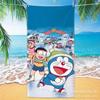 Toalla de Baño de Microfibra para Adulto Doraemon de Dibujos Animados Personalizada para Baño, Natación, Viaje, Portátil, Playa, Deportes