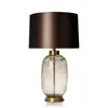 Lámpara de mesita de noche moderna minimalista para sala de estar, lámpara de mesa de cristal para dormitorio de hotel, lámpara de escritorio de cristal, jarrón de lujo ligero estilo americano, al por mayor