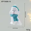 Decoraciones Navideñas Adornos para Árbol de Navidad Azules Animales de Dibujos Animados Ángeles Colgantes Decorativos Pequeños