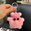 Fornecimento transfronteiriço Real Rex Rabbit Fur Pequeno Bola de Carvão Elf Bonito Boneca de Pelúcia Pingente de Bola de Carvão Chaveiro Bolsa Pingente Pequeno