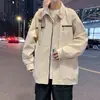Chaqueta de primavera y otoño para hombre, moderna de estilo americano con solapa, informal, corte holgado, versátil, elegante y con diseño coreano