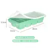 Bandeja de Hielo Grande de Silicona Transfronteriza Molde de Cubitos de Hielo de Grado Alimenticio Molde de Bola de Hielo de Desmoldeo Fácil Congelación Rápida Molde para Hacer Hielo Casero