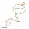 Collar transfronterizo de acero inoxidable bañado en oro de 18 quilates con incrustaciones de diamantes, cadena para la clavícula de acero de titanio con múltiples diamantes, versátil de lujo ligero, cadena para suéter para mujer