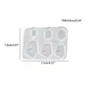 Macacão diy molde para brincos de resina epóxi quadrados geométricos irregulares pingente joia molde de silicone