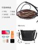 Bolso Cruzado Tejido Personalizado para Mujer, Bolso Dumpling, Bolso de Equipaje de Guangzhou, Bolso Cruzado de Cuero Genuino de Hombro Único de Moda y de Alta Gama