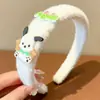 Linda Diadema de Peluche de Dibujos Animados para Niños, Diadema Esponjosa de Parte Superior Alta, Goma para el Cabello de Bebé, Pinza para el Cabello de Conejo de Nuevo Estilo, Accesorio para el Cabello