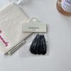 5 Um pacote de grampos de cabelo básicos para combinar, grampos BB de cor brilhante, grampos de franja, grampos laterais para meninas, grampos de gota d'água, acessórios de cabelo
