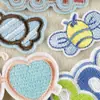 Patches Termocolantes Bordados em Computador com Letras em Inglês, Desenhos de Carros e Animais, Acessórios Decorativos para Roupas, Patches de Tecido para Decoração de Bolsas