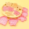 Serie del Día del Padre Cortadores de Galletas Papá Caricatura Realista Cortadores de Galletas DIY Galletas con Impresión Mejor Padre