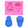 Molde de silicona para hornear pasteles DIY con forma de calavera de calabaza y araña fantasma de la serie Halloween