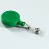 Porta-Crachá Plástico Retrátil Portátil Transfronteiriço com Cordão Retrátil, Crachá de Trabalho Fácil de Puxar, Clipe Multifuncional